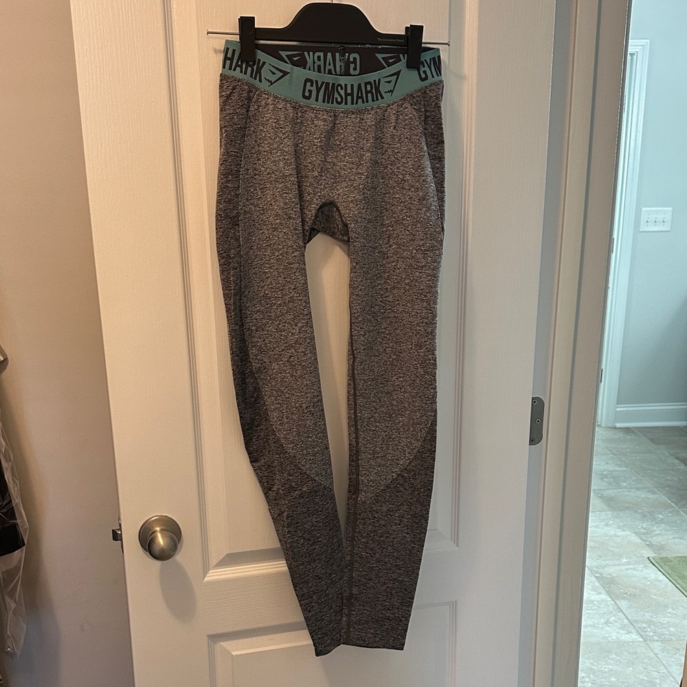 Gymshark Charcoal and Teal Leggings